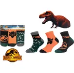 SADA 3 KS PONOŽKY JURSKÝ SVĚT Erv 39266-2 orange Velikost: 23-26