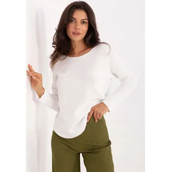 Dámský svetr Klasický dámský svetr s kulatým výstřihem