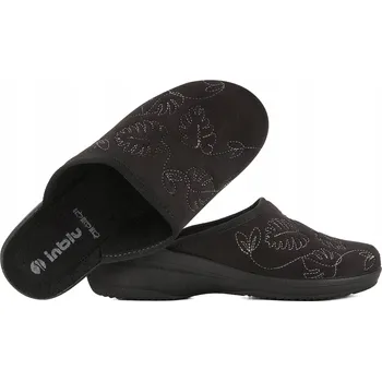 Dámské pantofle INBLU LV-18 TEXTILNÍ DOMÁCÍ DÁMSKÉ PANTOFLE PANTOFLE SANDÁLE KLÍN PU 40