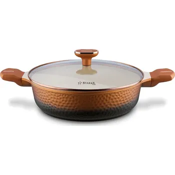 Pánev Tradiční pánev Starke Pro Texture Copper 28 cm s nepřilnavým povrchem