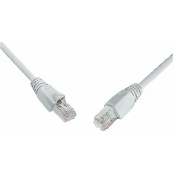 Síťový kabel Solarix C6-315GY-1MB - Patch kabel - RJ-45 (M) do RJ-45 (M) - 1 m - SFTP - CAT 6 - lisovaný, provedení bez hrbolků - šedá