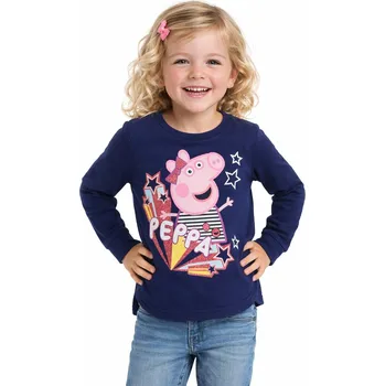 Dívčí mikina Dívčí fialová mikina Peppa Pig Velikost: 128