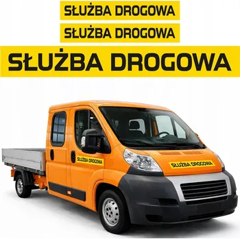 Samolepicí dekorace na vozidlo SADA NÁLEPEK Samolepky na auto, vozidlo, SILNIČNÍ SLUŽBA | 3 kusy 100 cm
