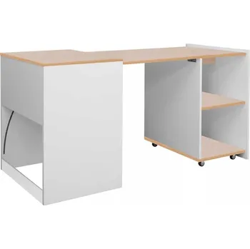 Psací stůl Rozkládací psací stůl Ternant, dub / bílá