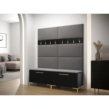 Předsíňová stěna Mirjan_zondo Předsíňová sestava Frisala II (černá + Manila 16)