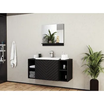 Koupelnový nábytek Mirjan_zondo Koupelnová sestava Nadalo IX (černá)