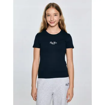 Dívčí tričko BIG STAR DÍVČÍ TRIČKO S VÝŠIVKOU TMAVĚ MODRÉ TOMSA 403 152