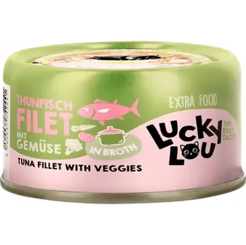 Krmivo pro kočku Lucky Lou Extrafood Tuňák se zeleninou ve vývaru konzerva 70g