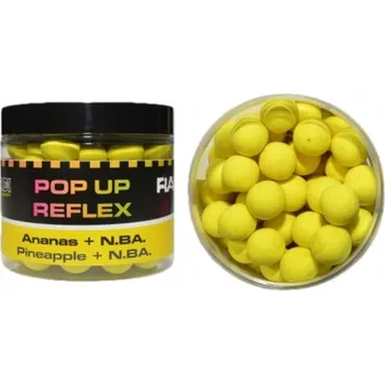 Boilies Plovoucí boilies Mivardi Rapid Pop Up Reflex Ananas N.B.A 70g 14mm