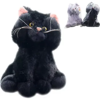 plyšák Plyšová sedící kočka 27 cm