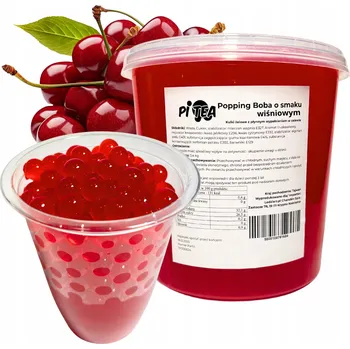 Bubble tea Kuličky do Bubble Tea Popping Boba Praskající kuličky Višeň 3,4 kg