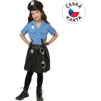 Karnevalový kostým Karnevalový kostým policistky pro děti 110–120 cm
