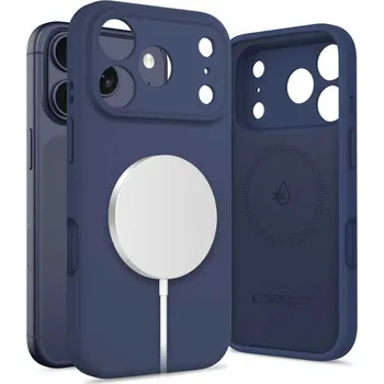 Náhradní kryt pro mobilní telefon Tech-Protect Silikonové pouzdro Magsafe pro iPhone 17 Pro Max Deep Blue