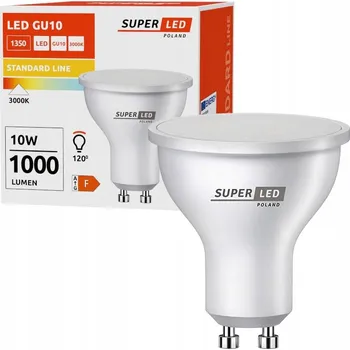 Žárovka LED žárovka SuperLED GU10 10 W teplá bílá