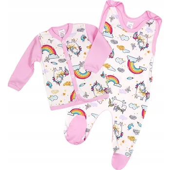 Dupačky SOUPRAVA DUPAČKY + KABÁTEK JEDNOROŽCI 56 KLEKLE