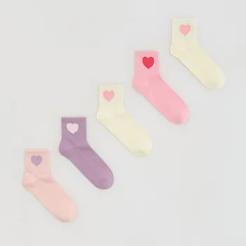 Dětská móda Reserved - Ponožky 5&nbsp;pack - růžová - 907IH-30X - 907IH-30X-K37