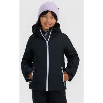 Dívčí lyžařská bunda s membrána 5000 - černá