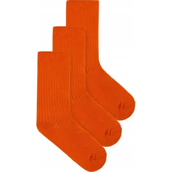 Pánské ponožky KABAK Ponožky Sada rezavých ponožek BO proužky 42-46 oranžová velikost 42-46