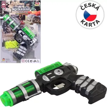 Dětská zbraň Pistole na kuličky 18 cm s náhradními kuličkami 100 ks