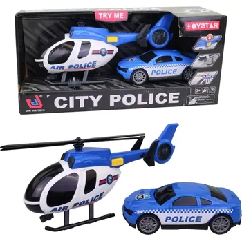 autíčko MaDe Vtrulník s policejním vozem, 20,8 × 7,5 × 12,5 cm