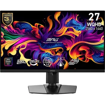 Monitor MSI MPG/271QR QD-OLED X50/26,5"/QD-OLED/QHD/500Hz/0,03ms/Černá/3R