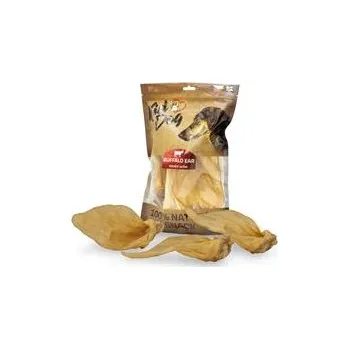 Pamlsek pro psa KIDDOG 100% Natural Snack, hovězí ucho přírodní 5 ks / 250 g