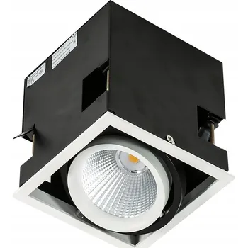 Kwadratowy reflektor punktowy Italux bílý, černý