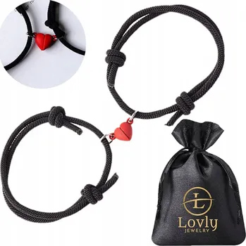 Náramek SOLIDNÍ Náramky Přátelství PRO NĚJ PÁRY Magnetické SRDCE Na Valentýna