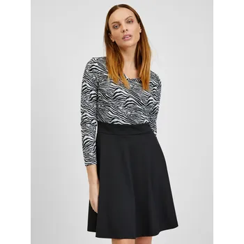 Dámské šaty Orsay šaty pro každodenní nošení, pletená před kolenem, velikost XS