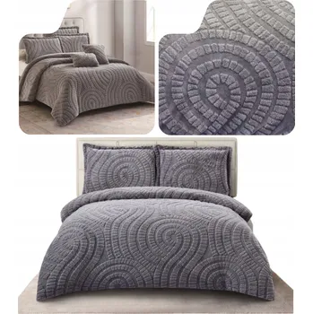 Povlečení Sada povlečení Textom přikrývka 220 cm x 200 cm polštář 70 x 80 cm 3 díly