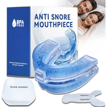 Pomůcka proti chrápání a spánkové apnoe Termoplastický aparát / chránič proti chrápání a skřípání zubů + krabička