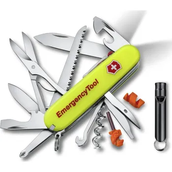 kapesní nůž Victorinox Kapesní nůž Huntsman Lite, Emergency Tool, 91 mm - žlutá fosforeskující