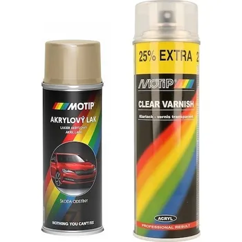 Barva ve spreji Sprej metalíza sahara béžová Škoda MOTIP