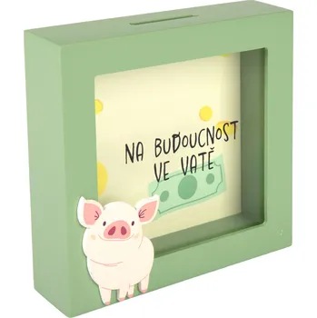 Pokladnička 3D pokladnička v rámečku - Budoucnost ve vatě