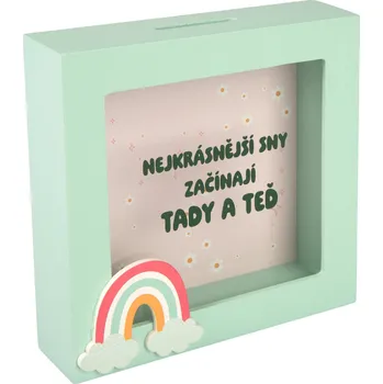 Pokladnička 3D pokladnička v rámečku - Nejkrásnější sny
