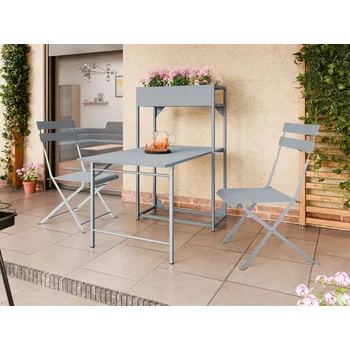 Zahradní sestava MOB Zahradní set Naveran (šedá) (pro 2 osoby)