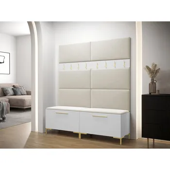 Předsíňová stěna Mirjan_zondo Předsíňová sestava Frisala II (Bílá) (Manila 02)