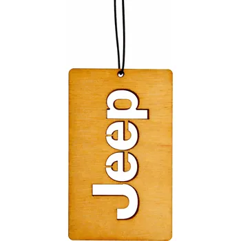 Vůně do auta Mácova Dílna Dřevěná vůně do auta - znak Jeep Vůně: Black Cherry