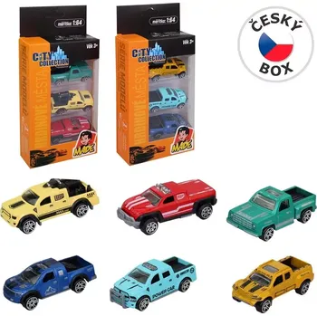 autíčko MaDe 16877 Auta kovová nákladní 2 druhy