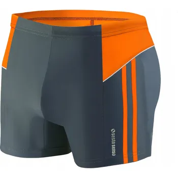 Pánské plavky Sesto Senso Pánské plavky přiléhavé koupací bazén plavání 3XL Grafit