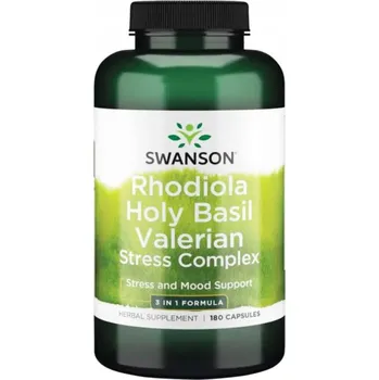 Swanson Stress Complex 180 kapslí - Doplněk stravy pro podporu proti stresu