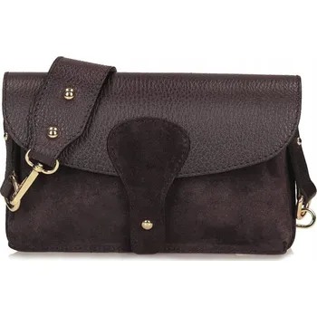 Kabelka Toscanio kabelka z pravé kůže hnědá