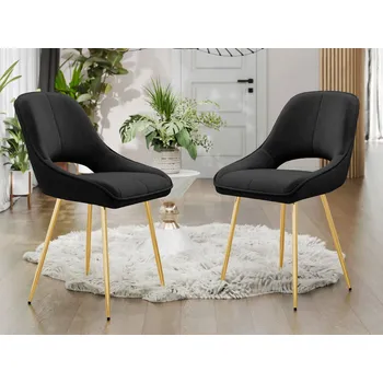 Jídelní židle Mirjan_zondo Set dvou jídelních židlí Archie DC-1143 (černá)