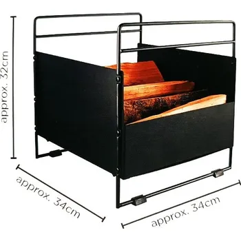 LIVARNO Koš na palivové dřevo 34 x 34 x 32 cm