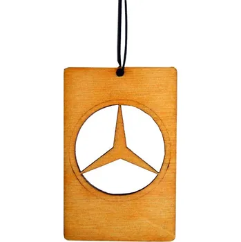 Vůně do auta Mácova Dílna Dřevěná vůně do auta - znak Mercedes Vůně: Titanic