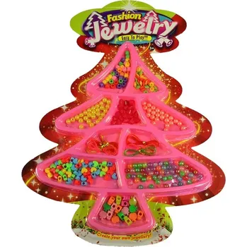 Dětské navlékací korálky 12188 - Korálky - stromeček, 31 x 2 x 43 cm