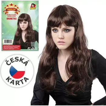 Karnevalová paruka hnědá dětská paruka Wig