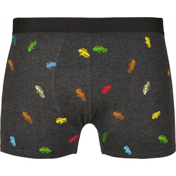 Boxerky Pánské boxerky s auta - 1 kus, grafit spodní prádlo, XL