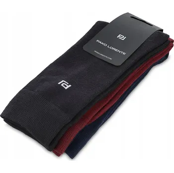 Pánské oblečení Trojbalení pánských ponožek černé, vínové a tmavě modré barvy Pako Lorente, velikost vel. 39-42