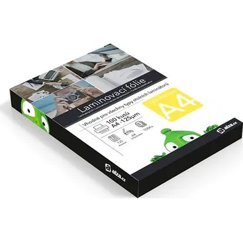 Laminovací fólie Alza A4/250 lesklé - balení 100 ks